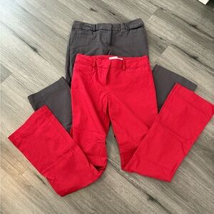 No Boundaries Red and Gray pants
